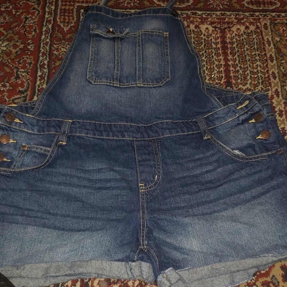 Dark blue Jean overalls